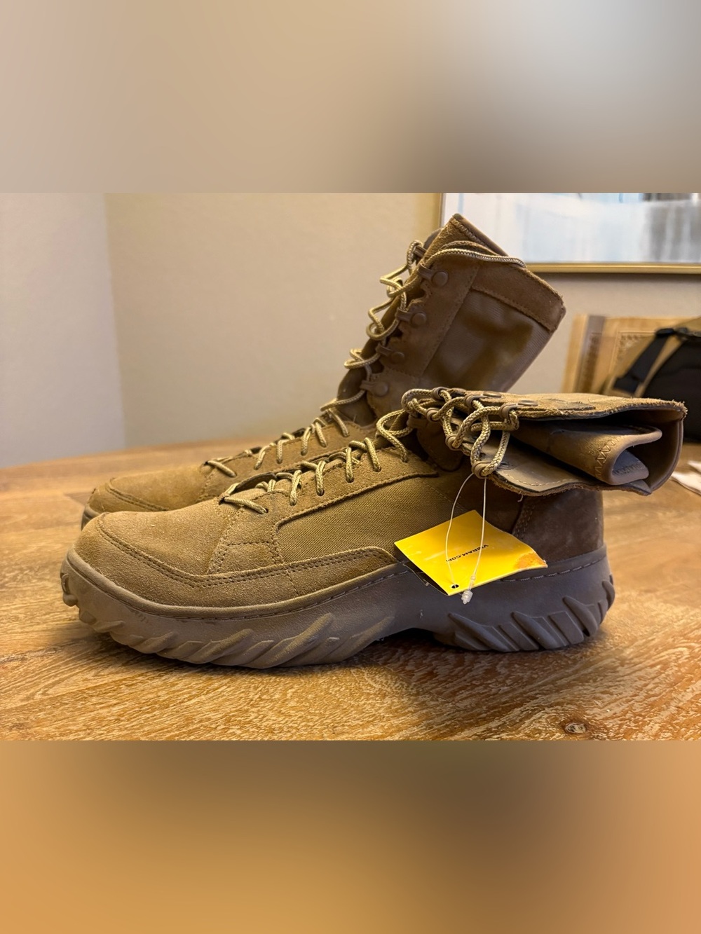 Vibram Brown Tactical Lace-Up Boots